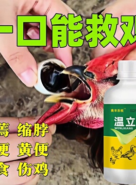 正品鸡药温立康养鸡专用鸡鸭鹅家禽全治特拉瘟发呆立烧稀效呼噜药