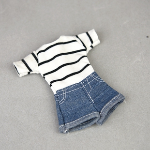 牛仔短裤 连体衣 小布可儿超模心怡fr桃子等6分穿 30cm娃娃衣服装