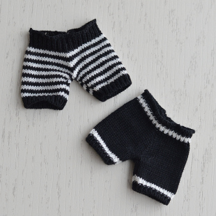 毛线短裤 心怡FR桃子珍妮女孩玩具毛衣 娃娃6分娃衣服装 30厘米换装