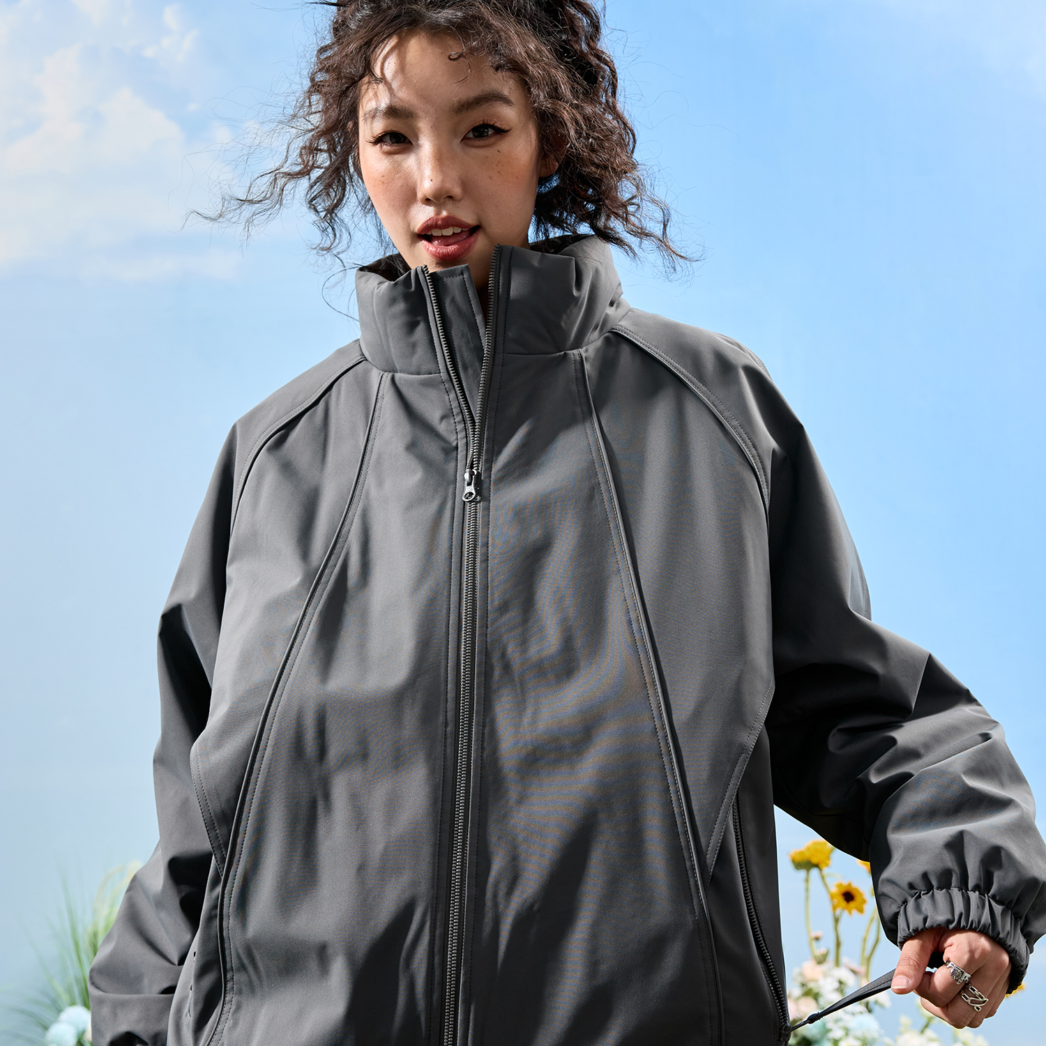 Nuthink美式立领棉服冲锋衣男女