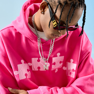 Nuthink重磅刺绣慵懒连帽卫衣