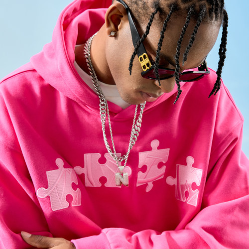 Nuthink重磅刺绣慵懒连帽卫衣