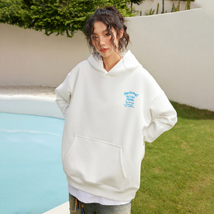 男宽松情侣外套2025秋新款 Nuthink美式 重磅连帽卫衣潮牌潮流大码