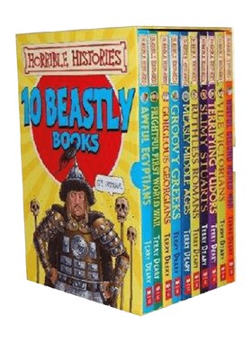 邪恶的历史HORRIBLE HISTORIES: TEN BEASTLY BOOKS BOX SET 英文原版