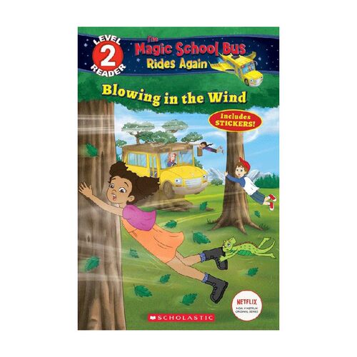 英文原版 BLOWING IN THE WIND THE MAGIC SCHOOL BUS RIDES AGAIN 神奇校车学乐分级读物