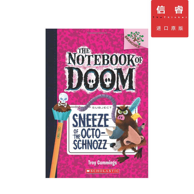 英文原版 毁灭笔记 11 Notebook of Doom Sneeze of the Octo Schnozz 学乐大树系列 黑白