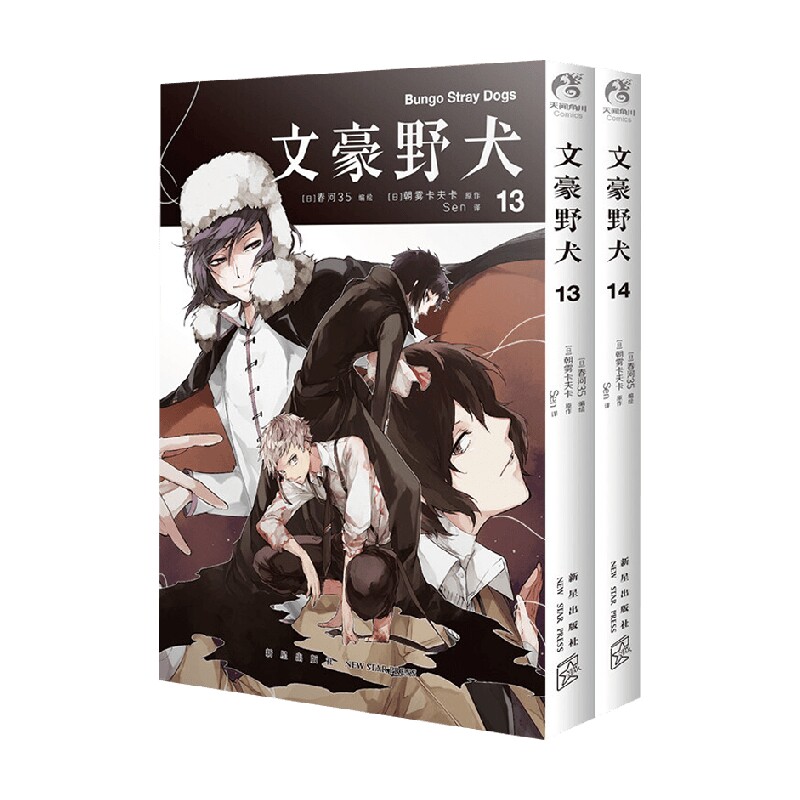 文豪野犬 13 14 朝雾卡夫卡 著 动漫