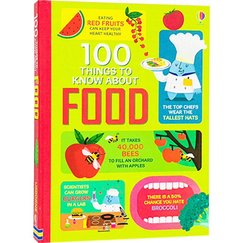 【英文原版 7-12岁】100食物大发现 100 Things to Know About Food 科学普及 亲子少儿