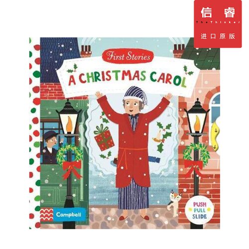 英文原版 圣诞颂歌 First Stories A Christmas Carol BUSY系列 Campbell 低幼启蒙 儿童认知 亲子教育 科普读物 机关书 3-6岁