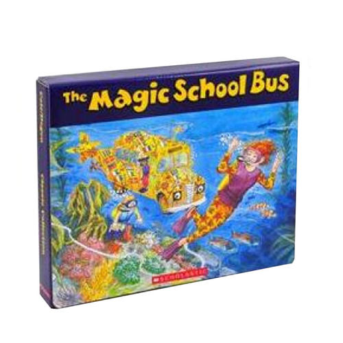 英文原版  神奇校车手绘版6册+CD套装 Magic School Bus Classic Collection  手绘读物 经典英文绘本 色彩柔和