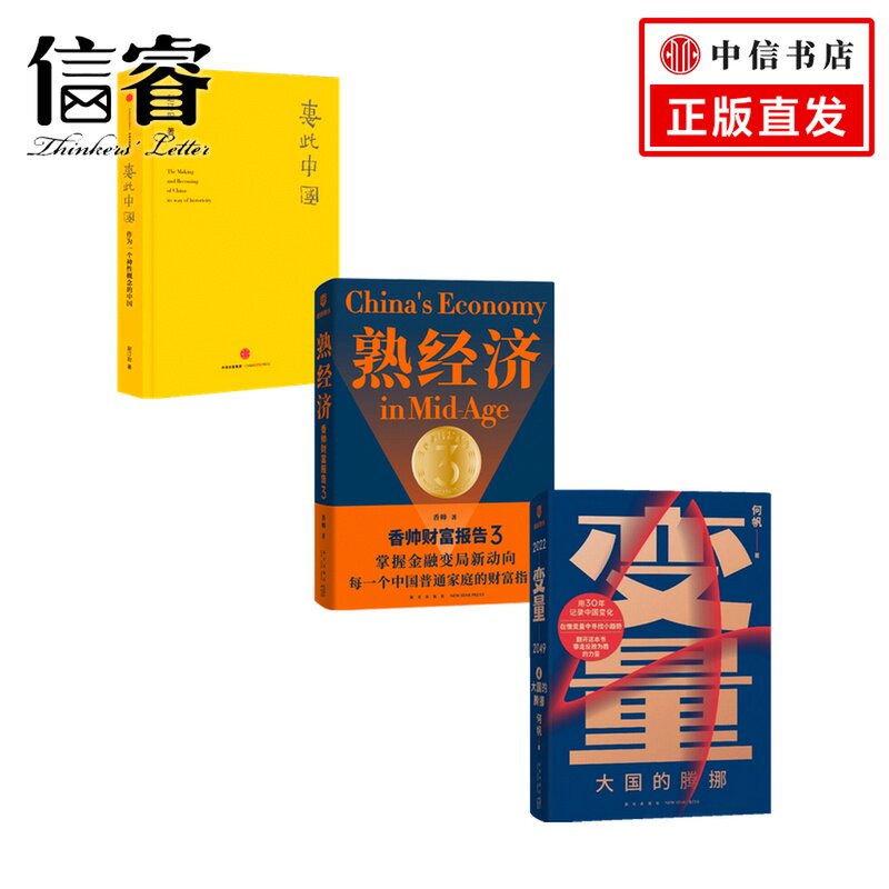熟经济+变量4+惠此中国套装3册  赵汀阳等 著 经济