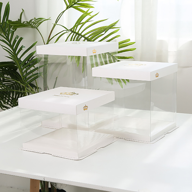皇冠透明蛋糕盒4寸6寸8寸10寸12