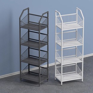 商用零食小卖部小货架展示架饮料多层平板移动超市便利店置物架