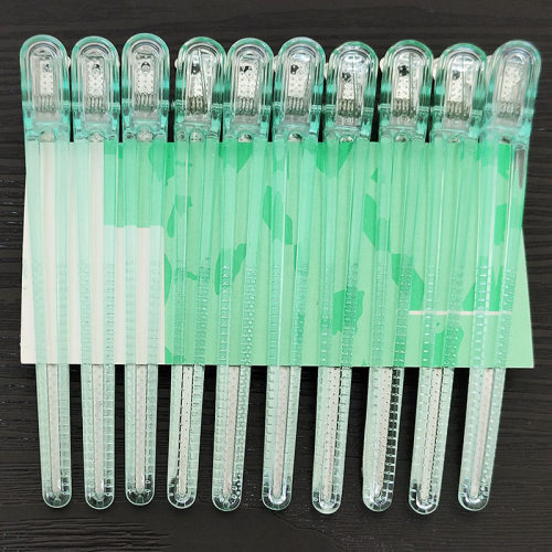 美发理发专用夹子剪头发分区鳄鱼夹盘发无痕加长水晶夹铝片鸭嘴夹