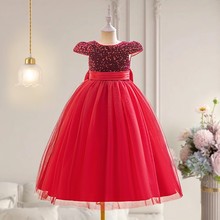 fluffy mesh dress children holiday evening dresses princess