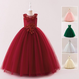 Girls Formal Dress Long Bridesmaid Kids Dresses For Girls