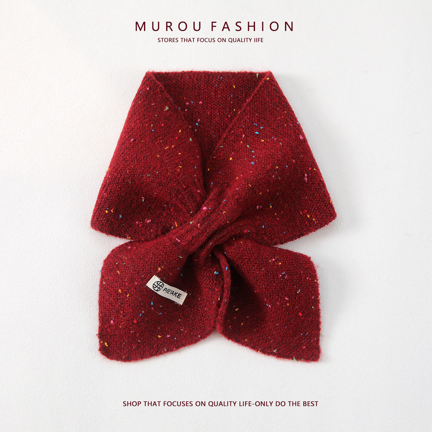 羊毛混纺围巾女冬季韩版高品质百搭圣诞送礼懒人交叉加厚保暖围脖,服饰配件/皮带/帽子/围巾,围巾/丝巾/披肩,淘宝优惠券,粉丝福利购,淘宝优惠卷