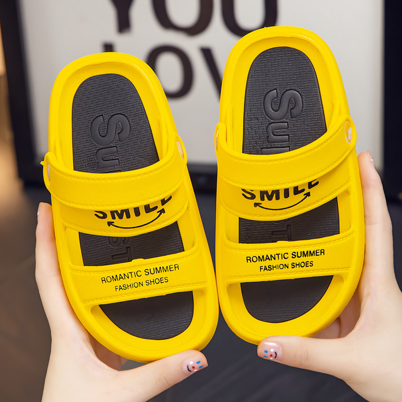 儿童凉鞋男童夏季拖鞋小中童洞洞鞋女童宝宝凉拖鞋防滑男孩沙滩鞋