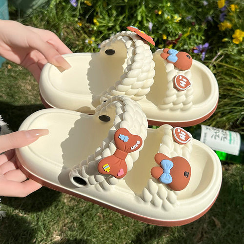 凉拖鞋加厚踩屎感女夏外穿底两穿