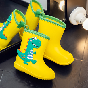 雨靴宝宝防水幼儿园下雨天幸福玛丽儿童学生防滑雨鞋男女外穿轻便