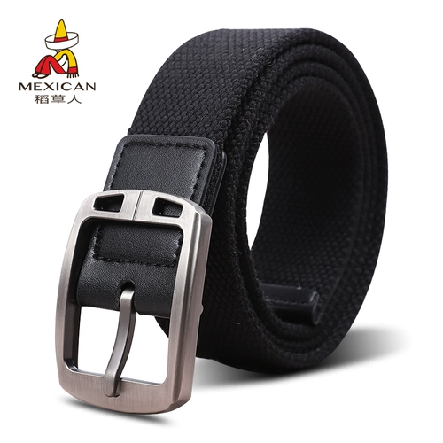 Мужской тканевый универсальный ремень, модные трендовые нейлоновые джинсы для школьников, в корейском стиле