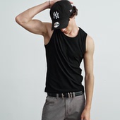 复古重磅300g无袖 VLABMADE 基础通勤刺绣螺纹弹力训练背心美式 T恤