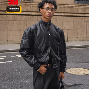 型夹克 哈灵顿版 优雅紫条纹双面穿棉服 哑光涂层蜡面经典 VLABMADE