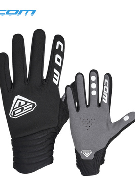 COM新款骑行手套加厚冬季防风保暖全指手套