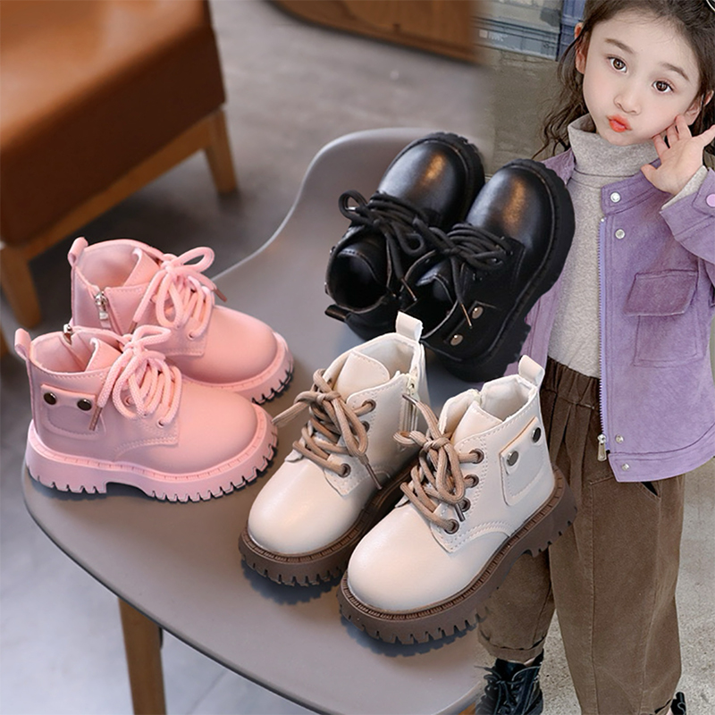 儿童马丁靴男女童2024新款短靴