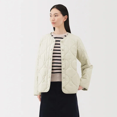 无印良品女绗缝轻薄棉服外套夹克