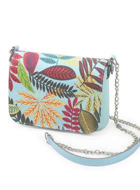 2025obag风OPocket女单肩方包花卉卡通翻盖长肩带磁性锁扣斜挎包