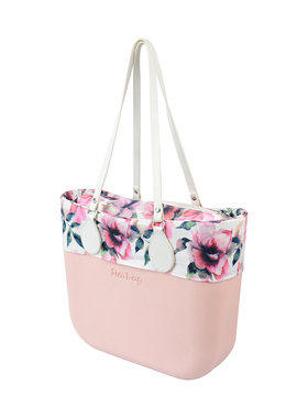 Obag风Ambag 大包 Classic配印花围领内胆铆钉长提手女单肩手提包