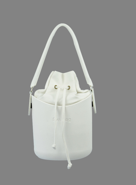 2025Obag水桶包纯色拉绳内胆衬AMbag硅胶EVA女士单肩斜跨手提包