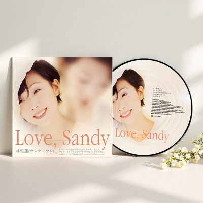 台版 林忆莲专辑 Love Sandy 黑胶唱片 留声机碟片 图案胶 正版