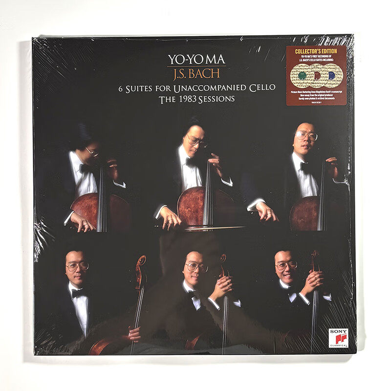 正版 马友友 巴赫 6首无伴奏大提琴组曲 1983版录音 黑胶唱片3LP图片