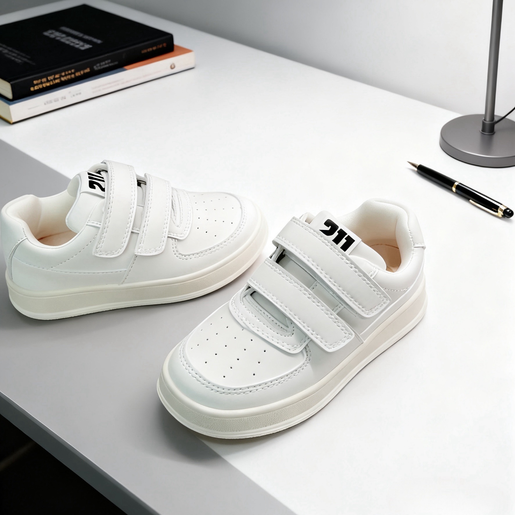 芭杜乐经典轻便防滑小白鞋