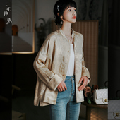 宽松年轻款 少女唐装 上衣百搭中式 江南范新式 开衫 外套休闲气质日常