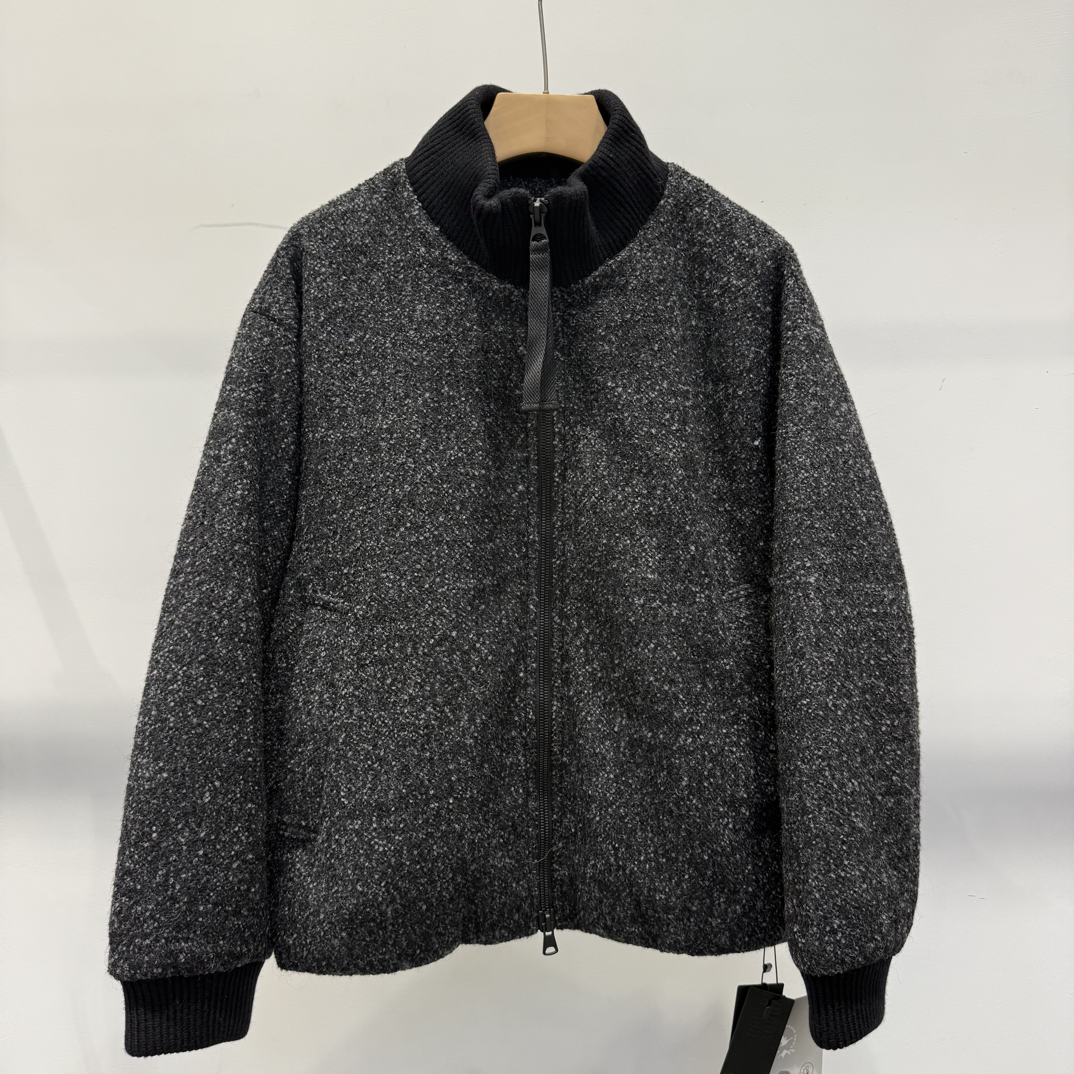 2025冬季新款男长袖羊毛呢羽绒服外套宽松休闲百搭上衣