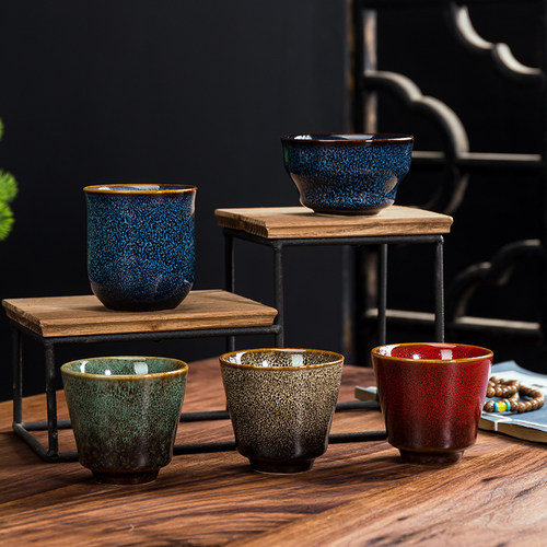 陶瓷窑变个人专用品茗饭店茶杯