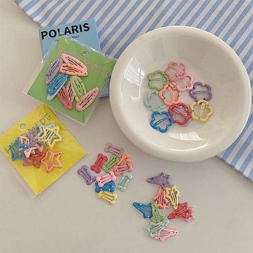 韩国儿童发夹宝宝可爱彩色小号BB夹女童波点碎发刘海侧边卡子头饰