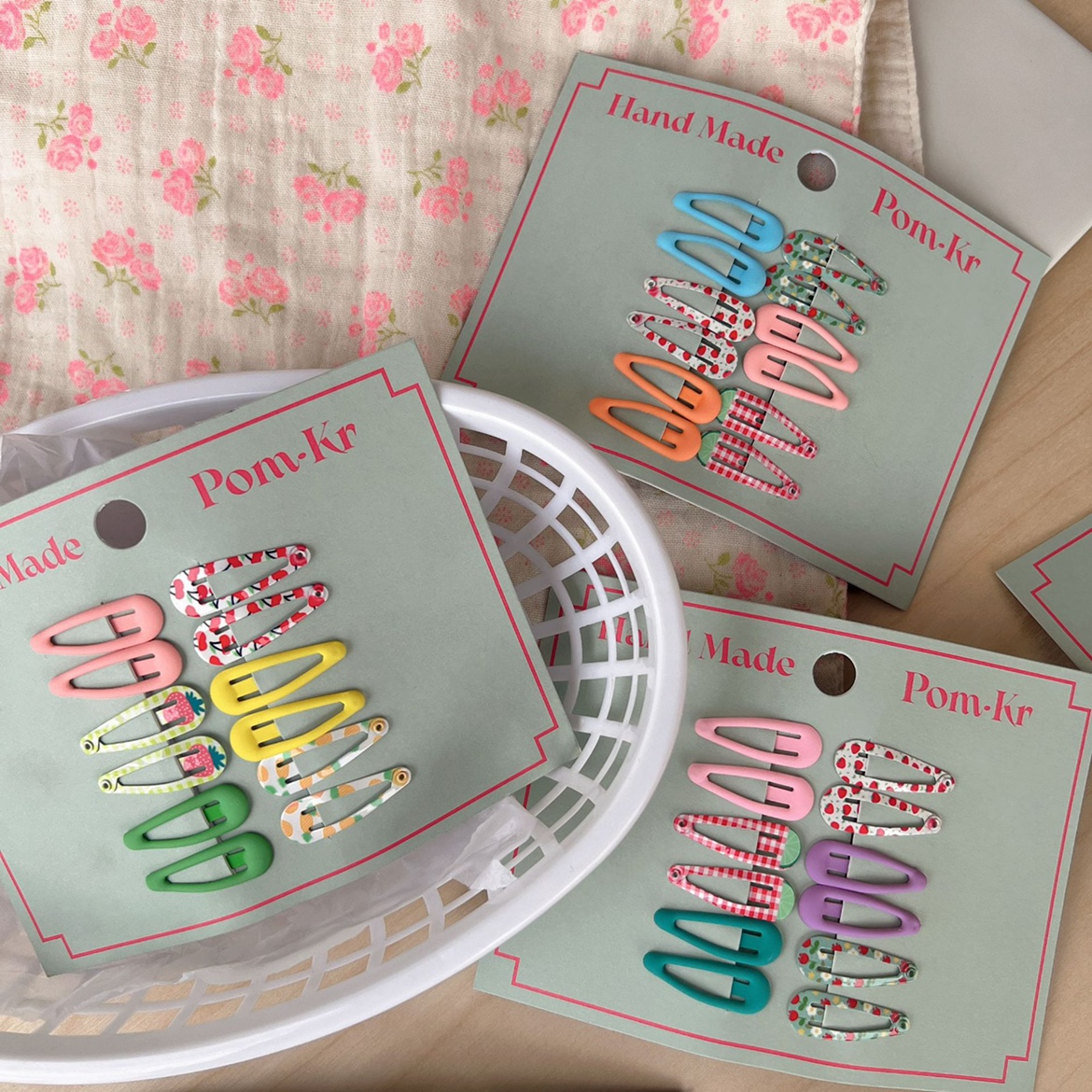 韩国印花磨砂迷你宝宝bb夹可爱百搭女童刘海夹彩色侧边夹女童装饰