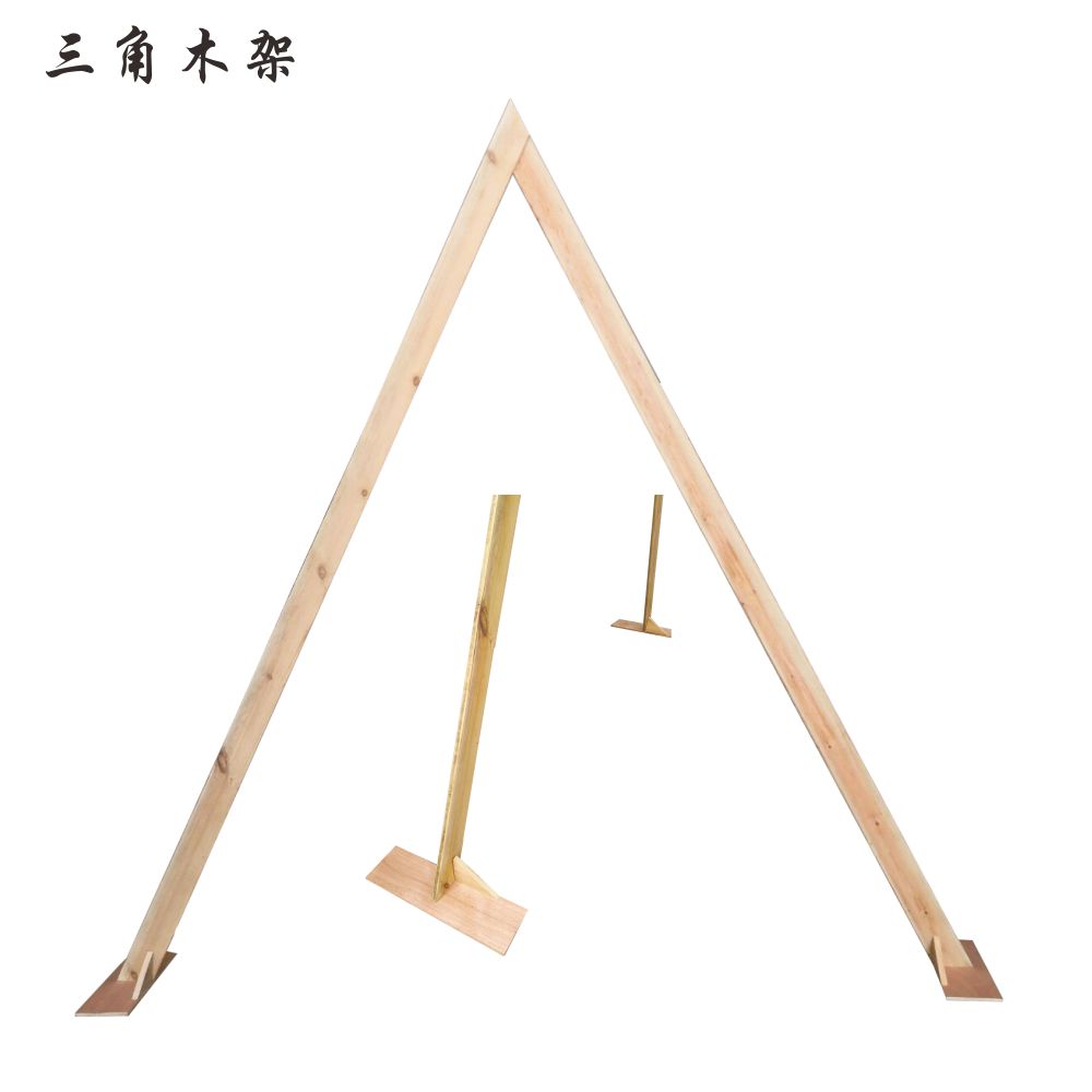 三角形木架拱门户外露营氛围装饰鲜花拱门