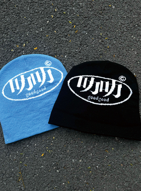 2COZY原创“叻叻”保暖冷帽圆顶无边针织帽情侣街头百搭包头帽