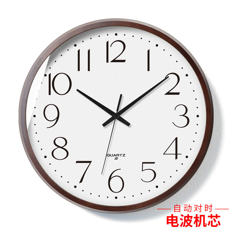 日式精工机芯电波挂钟日式钟表客挂钟