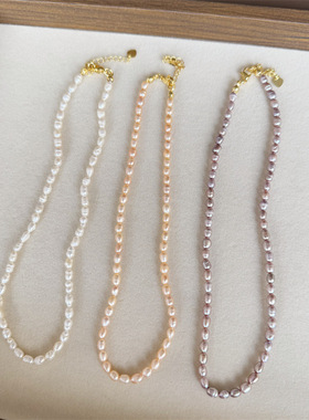 淡水珍珠项链女气质法式锁骨链颈链小众设计感配饰