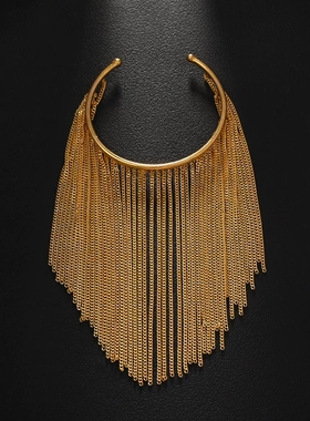 新款流苏手镯复古金属手镯个性潮流手部饰品女