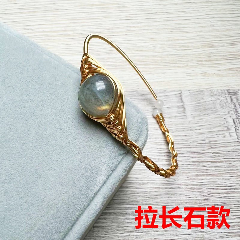 水晶珍珠手镯 绕线手工 女水晶手镯