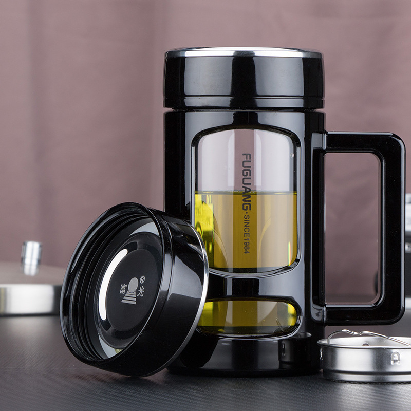 富光玻璃杯便携男女家用办公茶杯