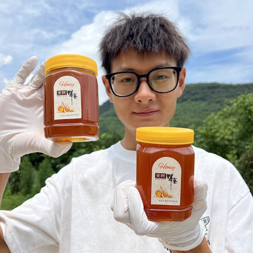 四川江油正宗农家自产大山天然原浆土蜂蜜