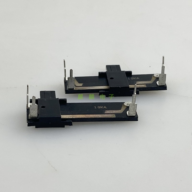 34mm4脚卧式A10k单联直滑电位器